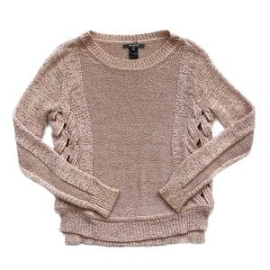 Scoop NYC Cable Knit Cutout Sweater